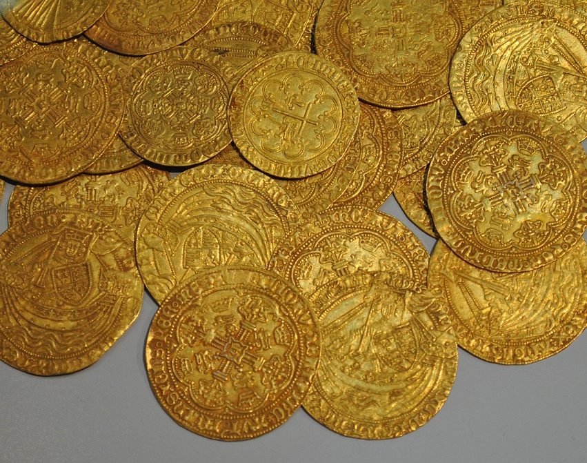 gold, coin, museum