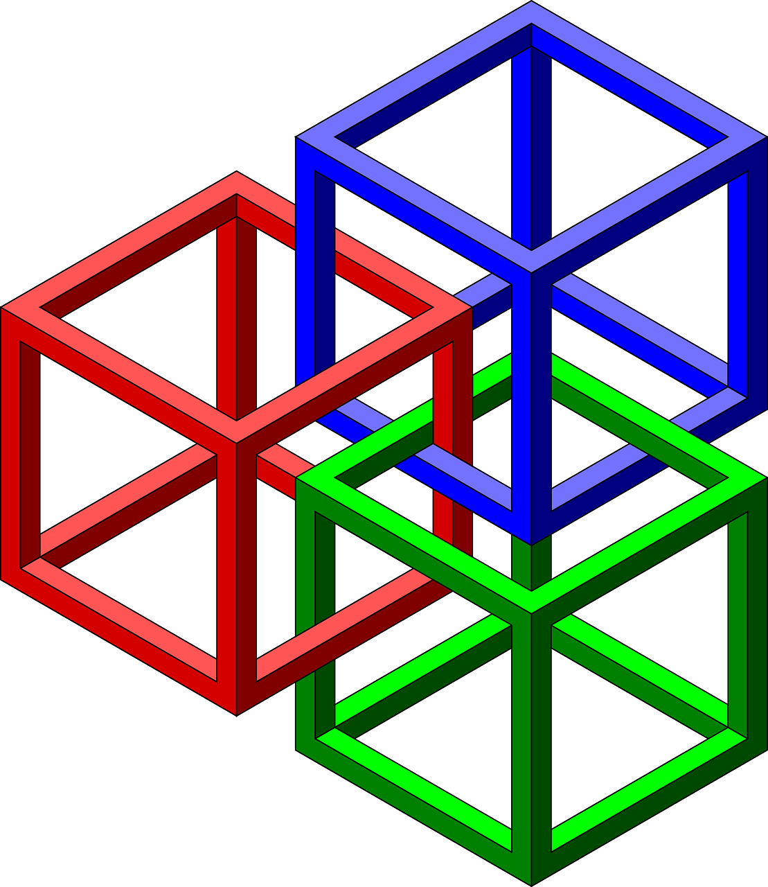 cubes, impossible, geometry