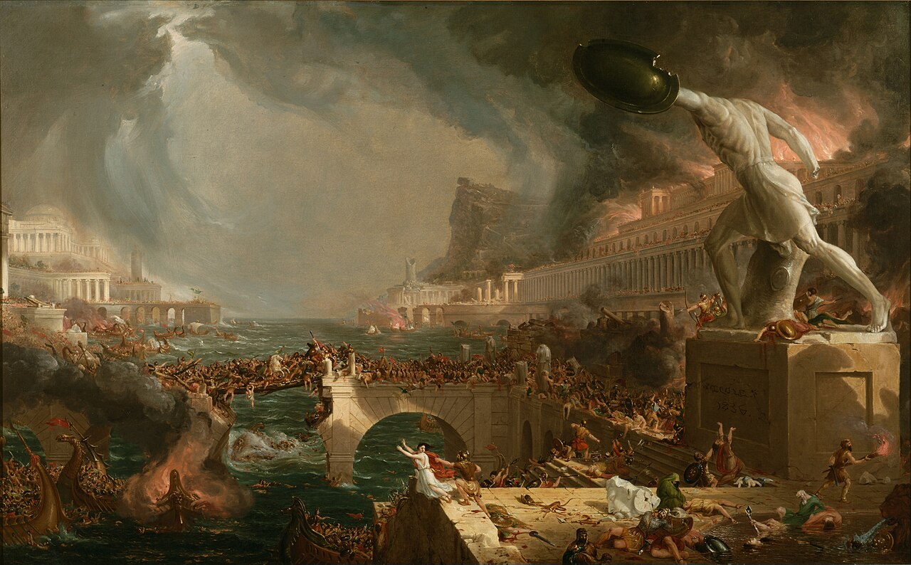 Cole Thomas, "The Course of Empire Destruction (1836)