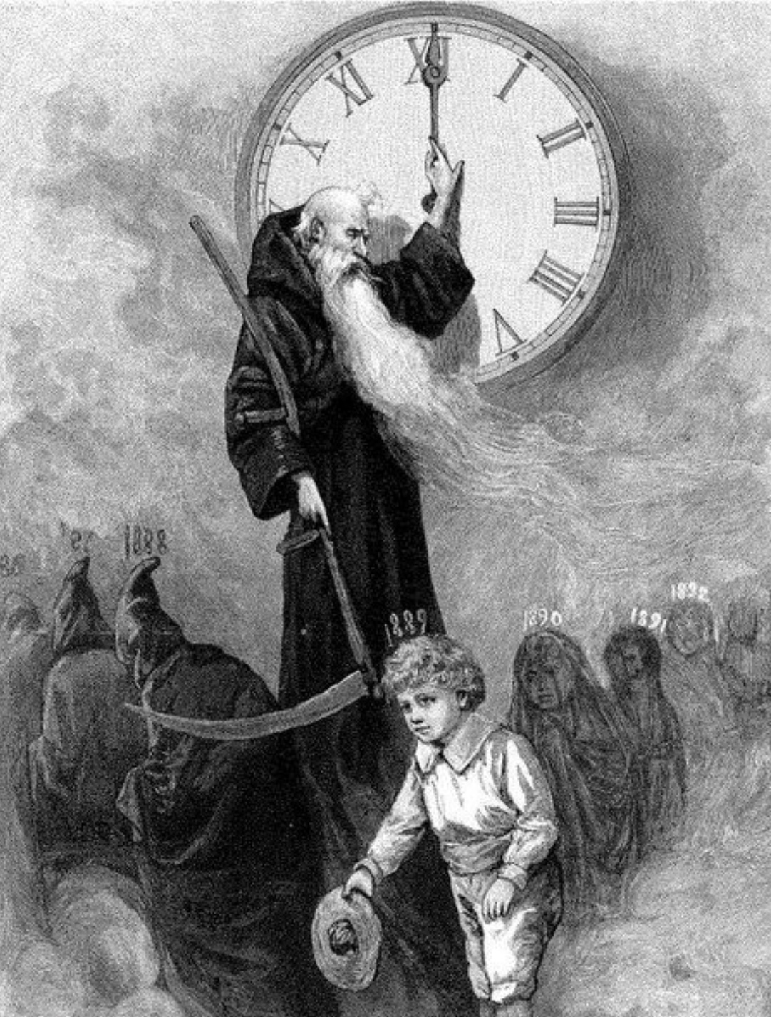 1903 newspaper depiction of 'Father Time.'