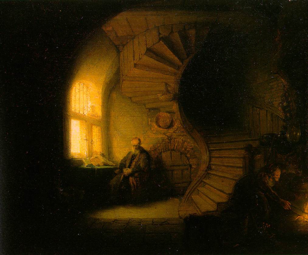 Rembrandt Harmenszoon van Rijn, "Philosopher in Meditation" (1632)